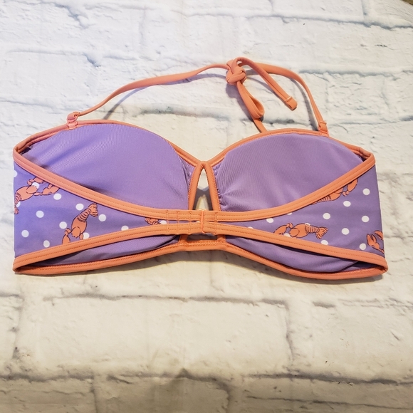 Aerie Purple Lobster Bandeau Bikini size Large - Picture 4 of 8